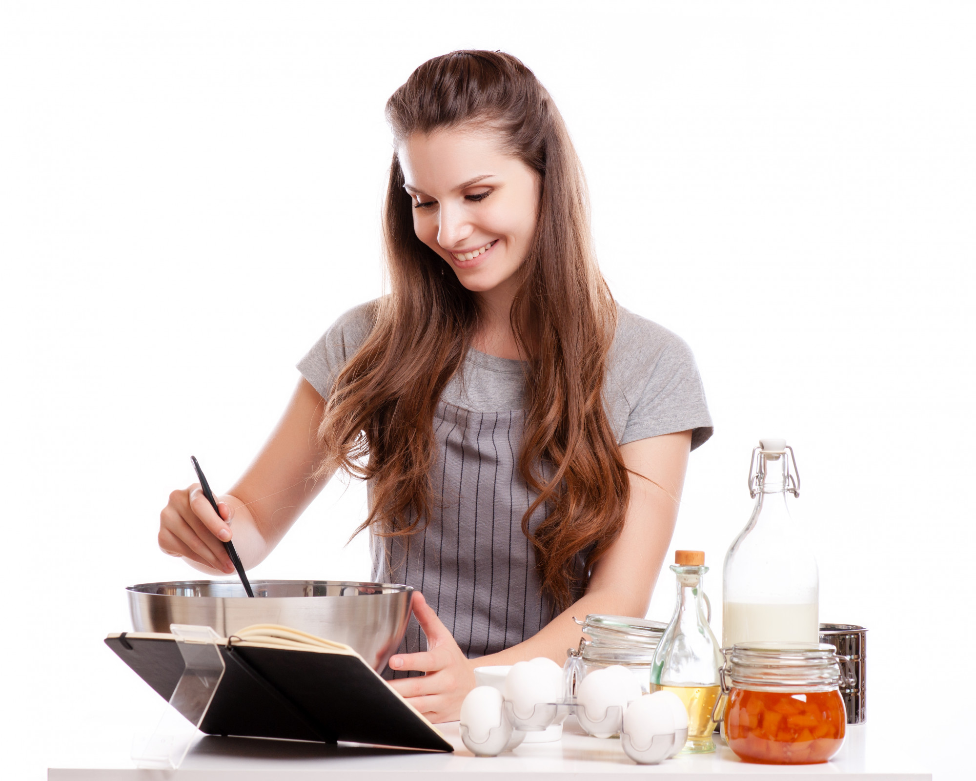 Allievo cucina in diretta con chef